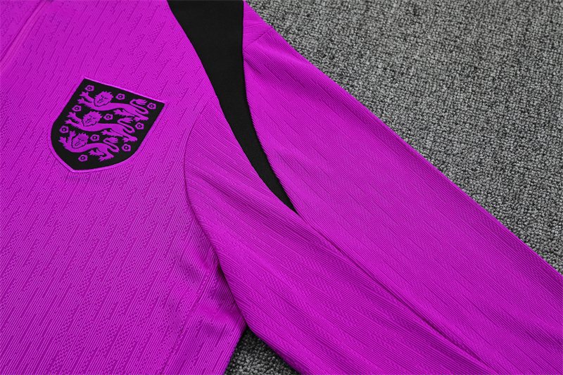 2025-26 England Purple Half-Zip Training Jersey