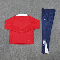 2025-26 Paris Saint-Germain Red Half-Pull Training Jersey