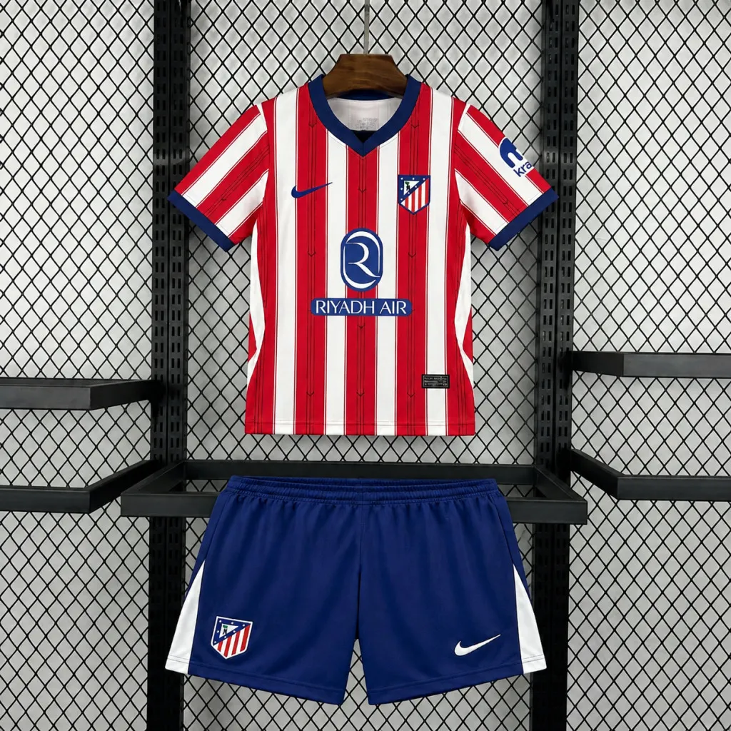 2026-27 Atlético Madrid Home Shirt – Kids
