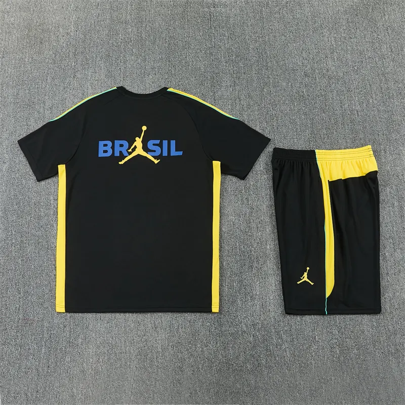 2026-27 Brazil Black Short-Sleeve Training Jersey