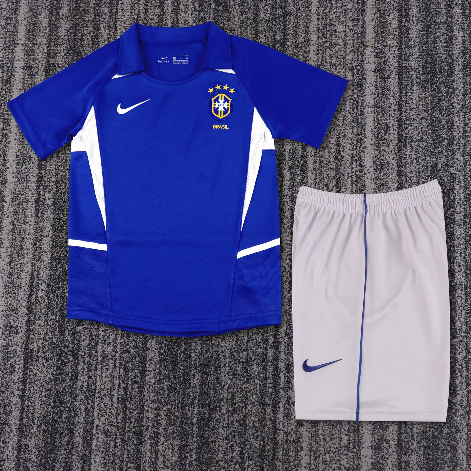 2002 Brazil Away Retro Shirt - Kids Sizes