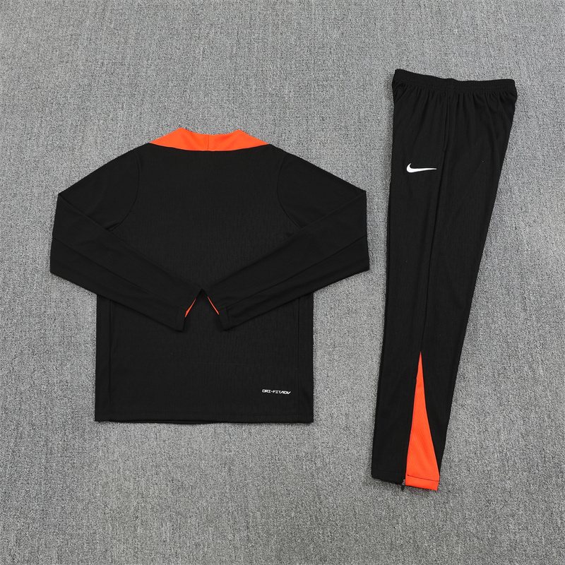2025-26 Brazil Black Half-Zip Training Jersey