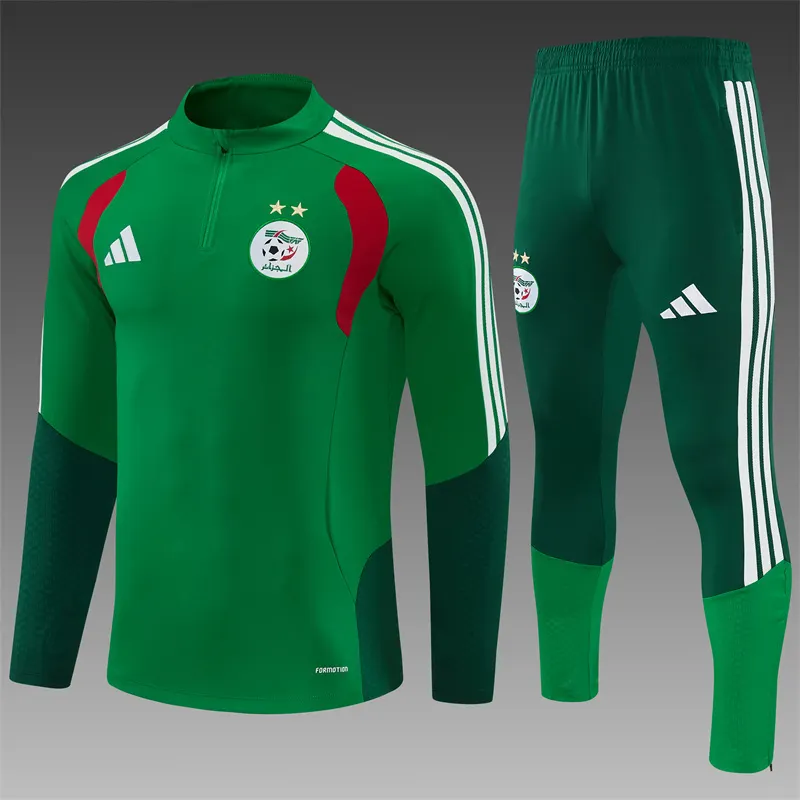 2026-27 Algeria Green Half-Zip Training Jersey
