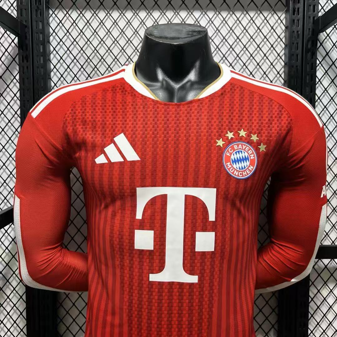 2026-27 Bayern Munich Home Long Sleeve Jersey - Player Edition
