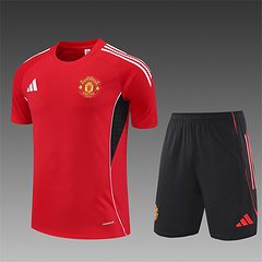 2025-26 Manchester United Red Short Sleeve Training Jersey