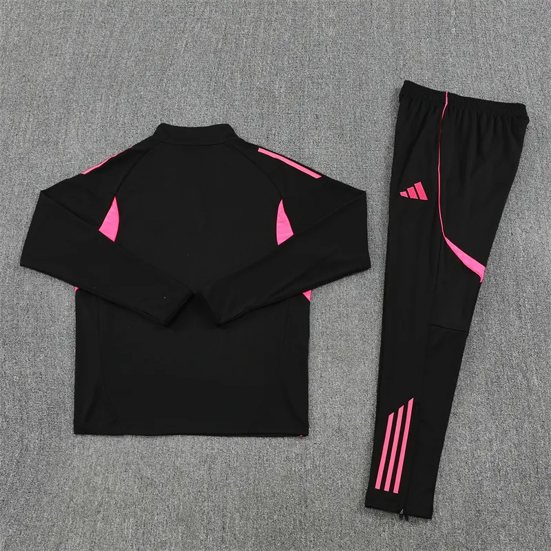 2025-26 Arsenal Black Half-Zip Training Kit
