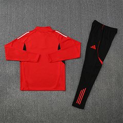 2025-26 Manchester United Red Half-Pull Training Jersey