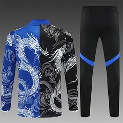 2025-26 Real Madrid Black and Blue Special Edition Half-Draw Training Jersey