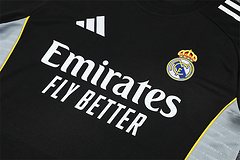 2025-26 Real Madrid Black Short Sleeve Training Jersey