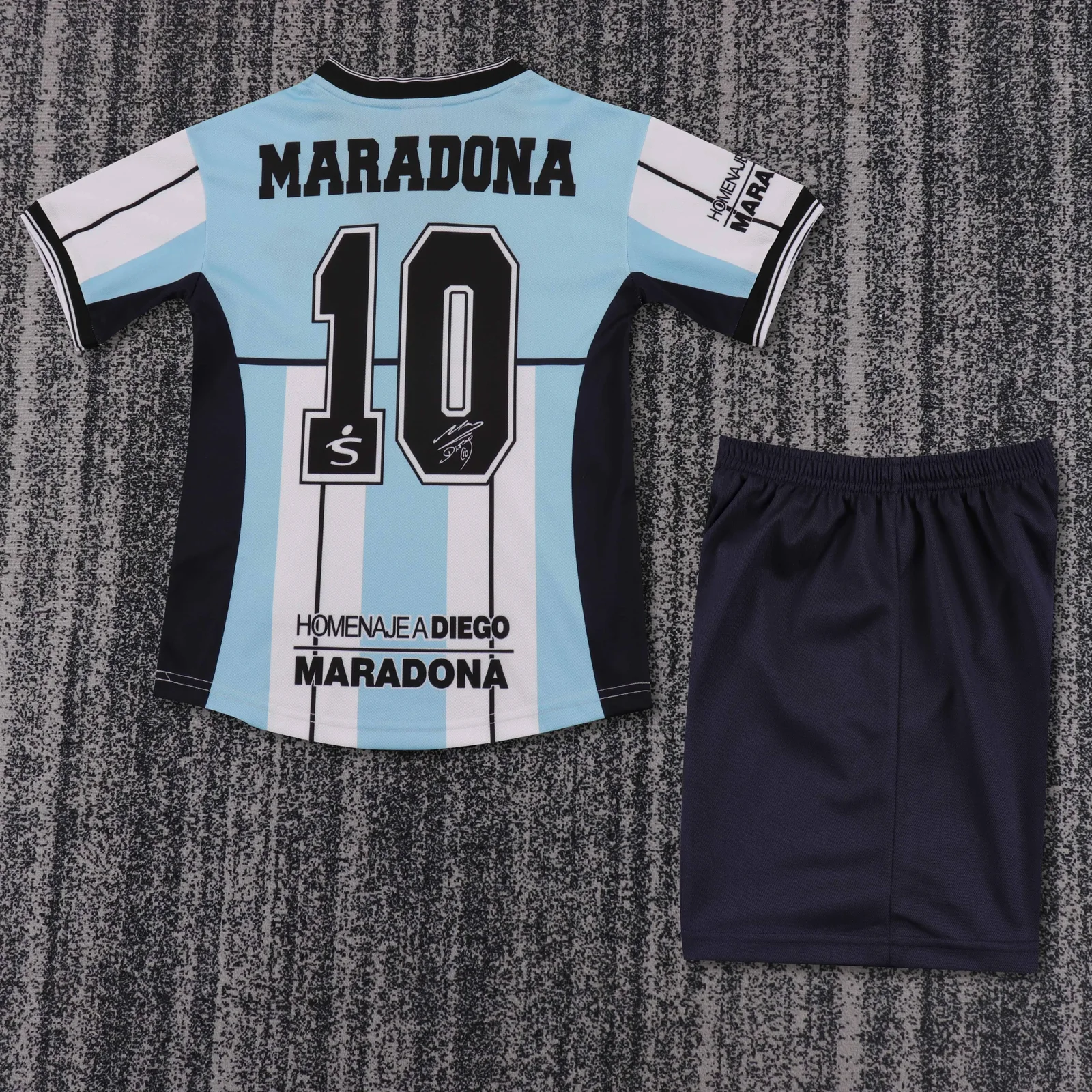 2001 Argentina Maradona Commemorative Edition Retro Shirt - Kids Size