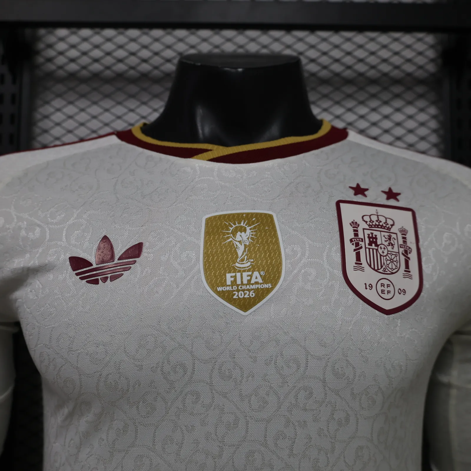 2026-27 Spain Away Long-Sleeve Jersey (Two Stars) – Player Version