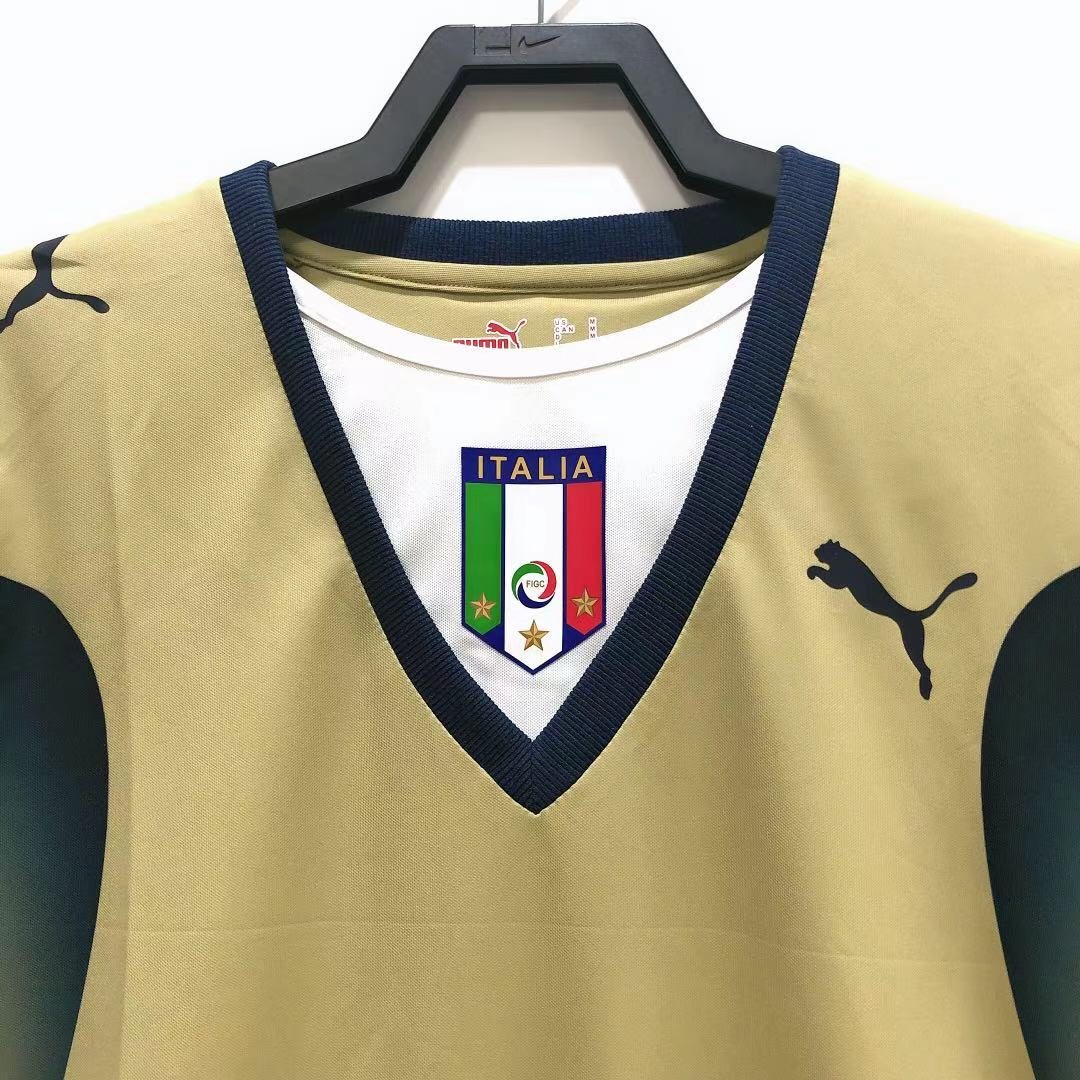2006 Italy goalkeeper gold retro jersey