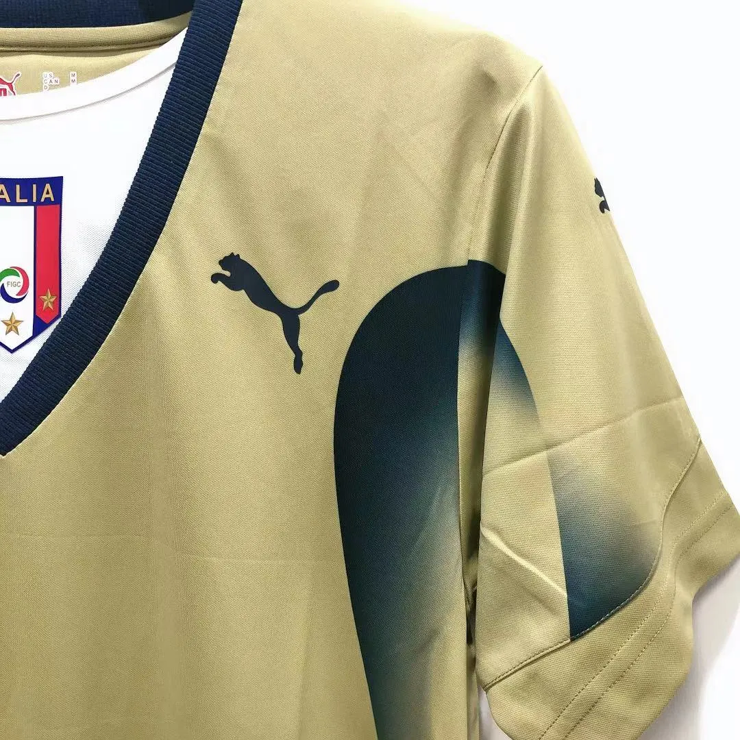 2006 Italy goalkeeper gold retro jersey