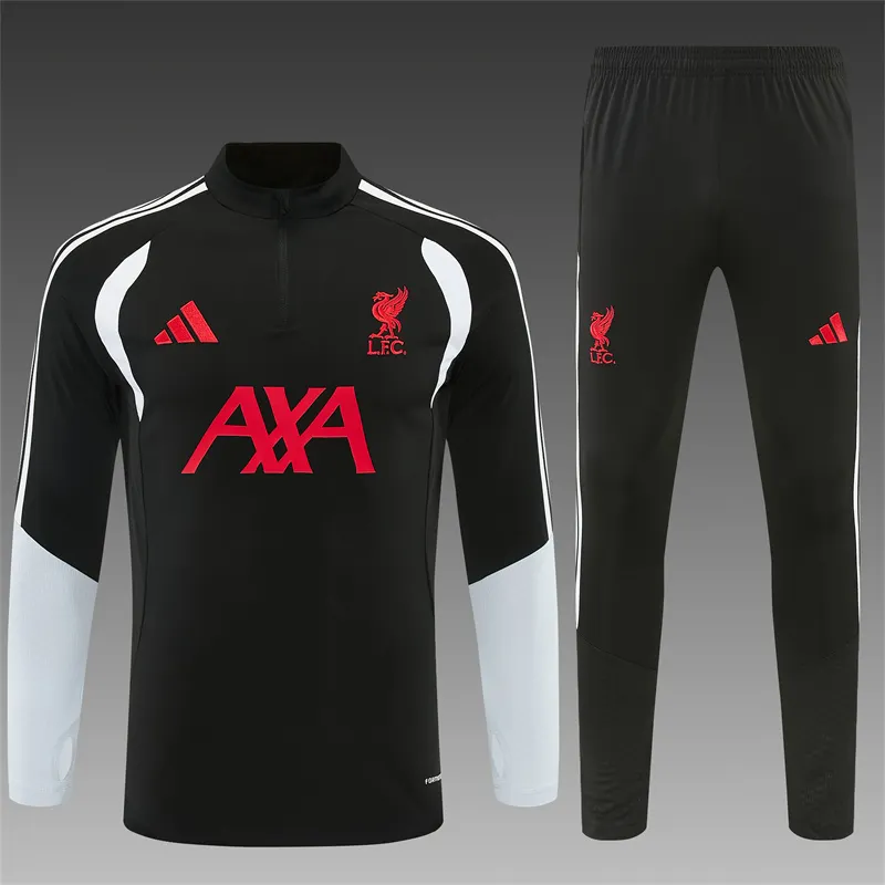 2026-27 Liverpool Black Half-Zip Training Jersey