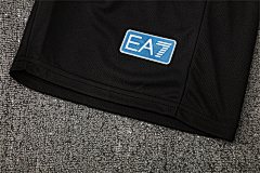 2025-26 Napoli Black Grey Short Sleeve Training Jersey