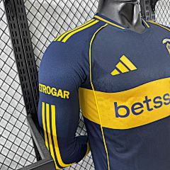 2025-26 Boca Home Long Sleeve Jersey - Player Edition