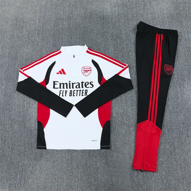 2026-27 Arsenal white half-zip training kit
