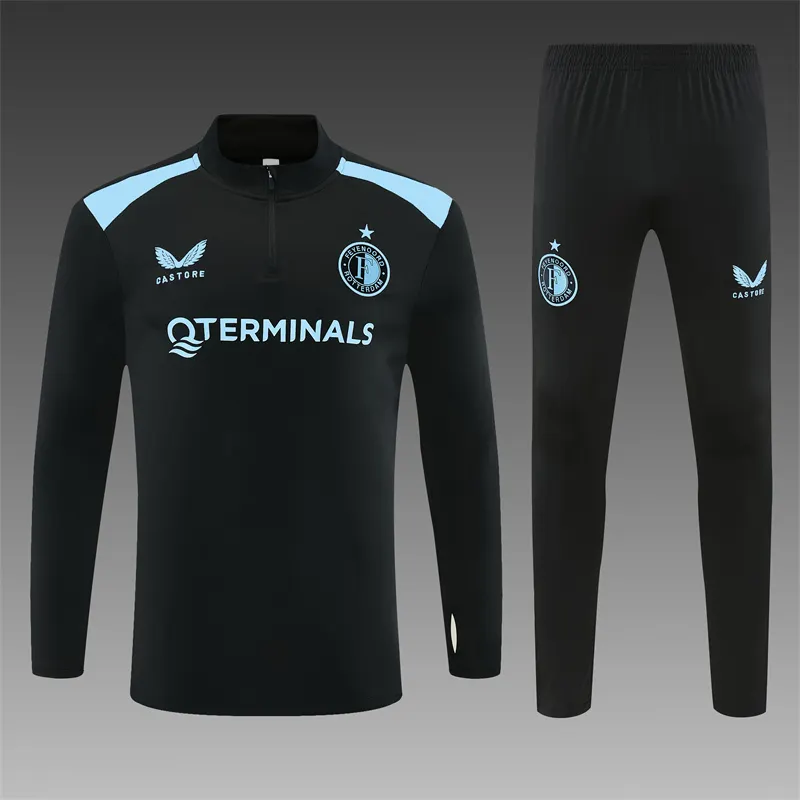 2026-27 Feyenoord Black Half-Zip Training Jersey