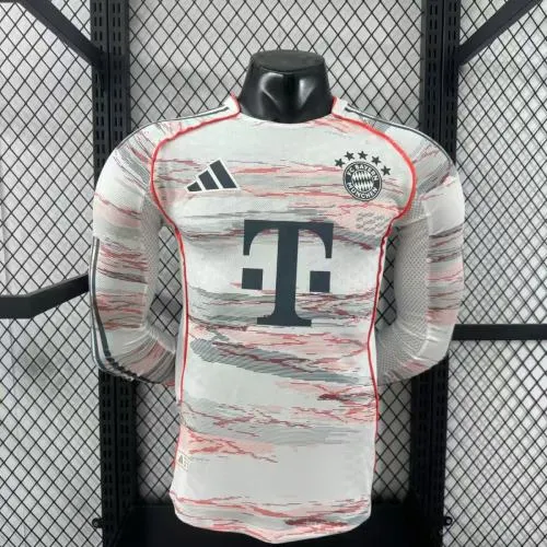 2025-26 Bayern Munich Away Long Sleeve Jersey - Player Edition