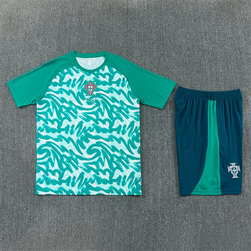2026-27 Portugal Team Dark Green Short-Sleeve Training Jersey
