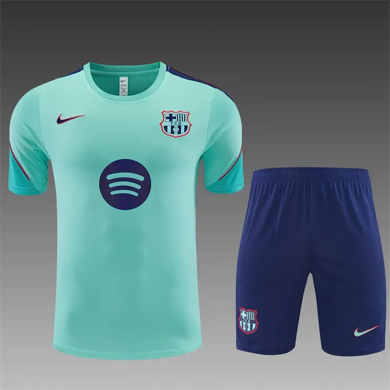 2026-27 Barcelona light blue short-sleeved training jersey
