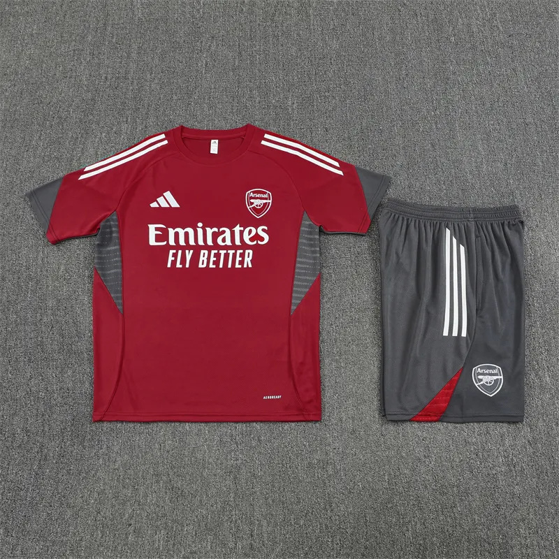 2025-26 Arsenal Red Short-Sleeve Training Jersey