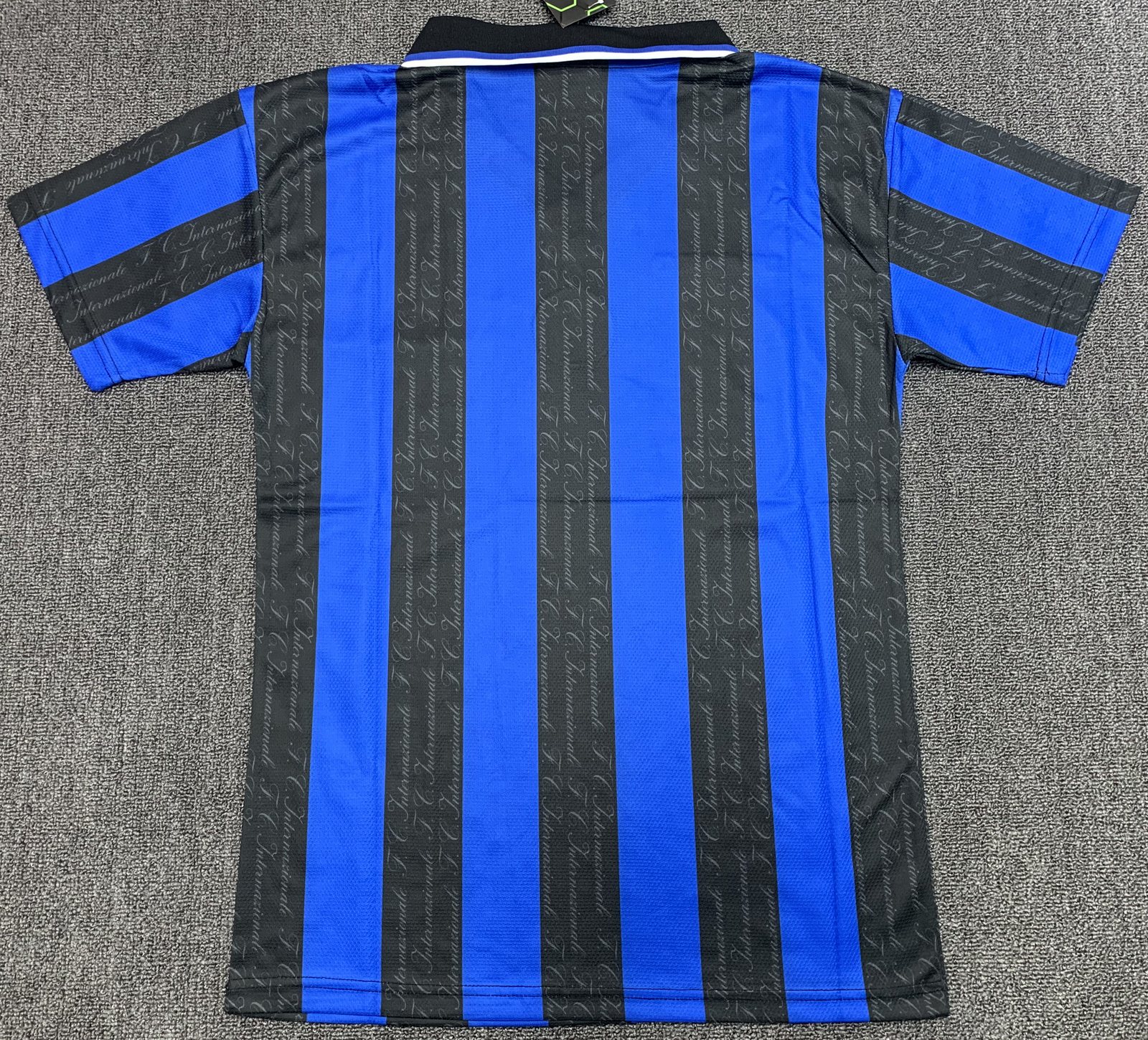 1997-98 Inter Milan home blue and black retro jersey