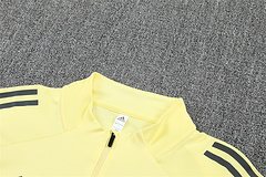 2025-26 Real Madrid Yellow Half-Pull Training Jersey