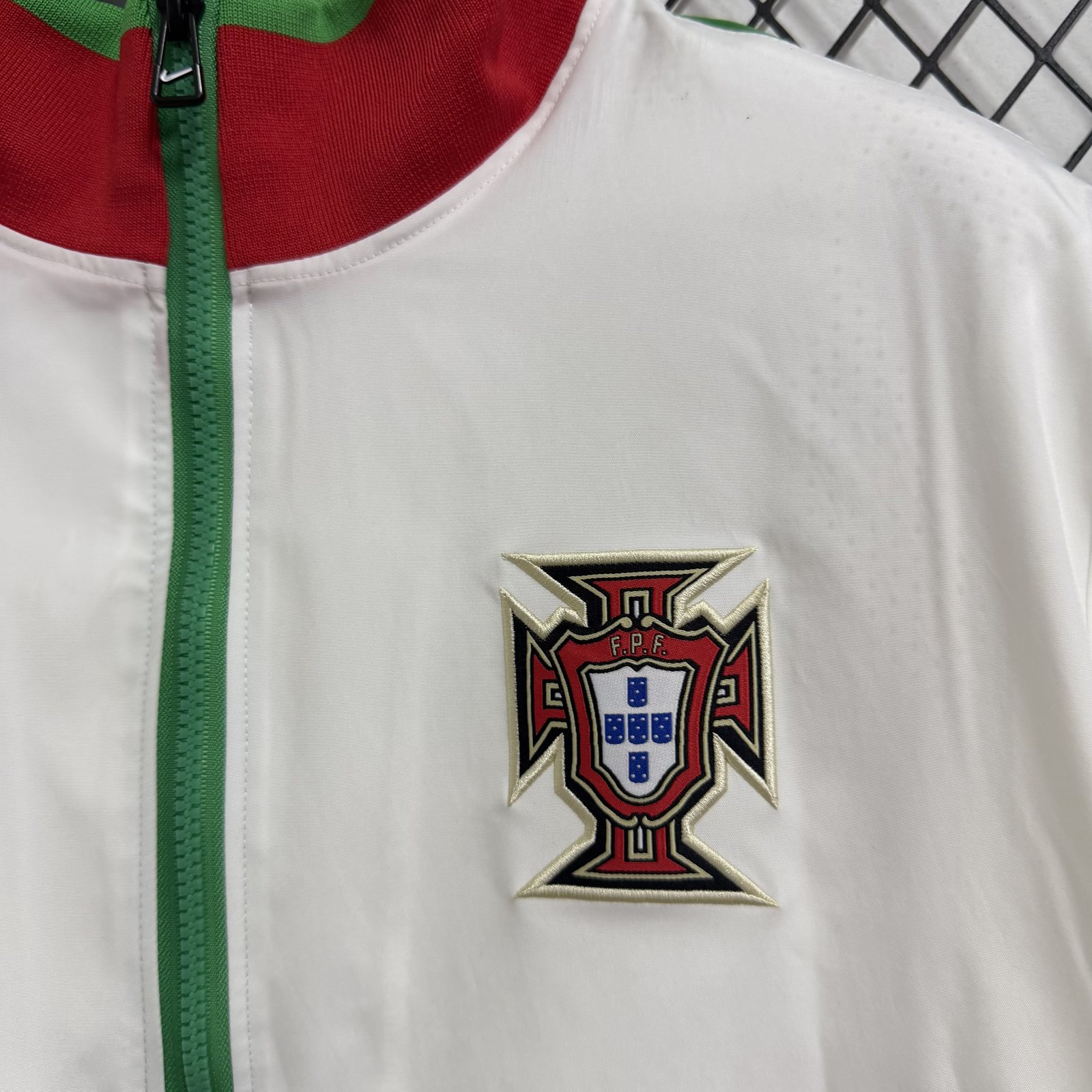 2026-27 Portugal Light White Waterproof Training Windbreaker