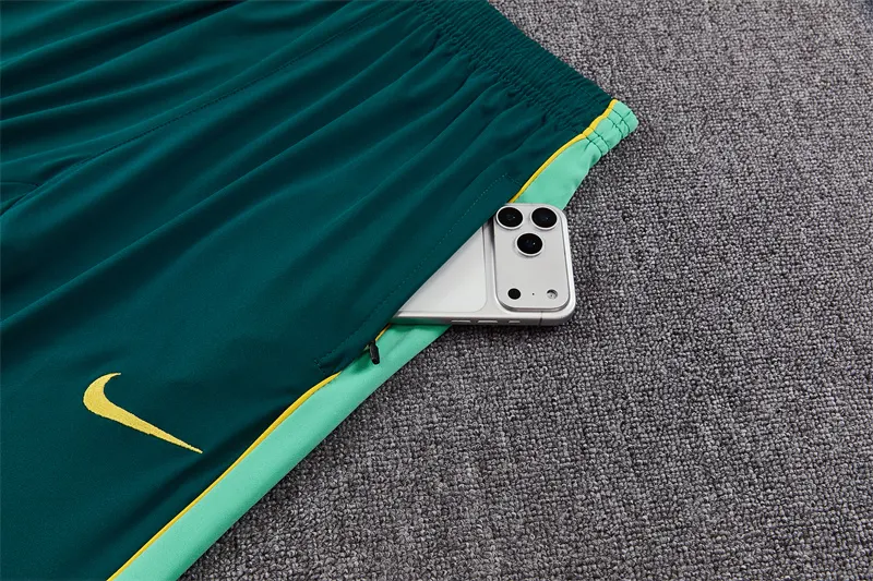 2026-27 Brazil Dark Green Half-Zip Training Jersey