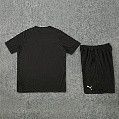 2025-26 Manchester City black short-sleeved training jersey