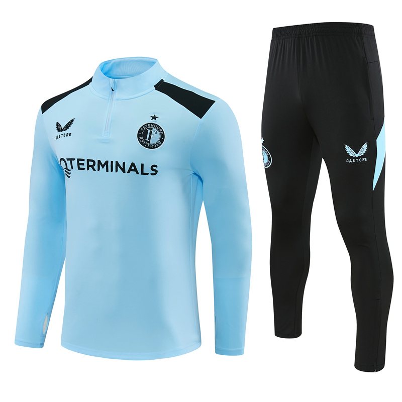 2026-27 Feyenoord Light Blue Half-Zip Training Jersey
