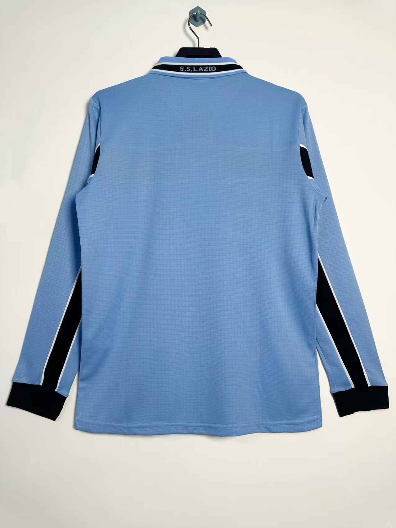 1998-99 Lazio Home Retro Long-Sleeve Jersey