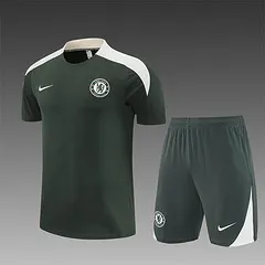 2025-26 Chelsea Short Sleeve Army Green Training Shirt
