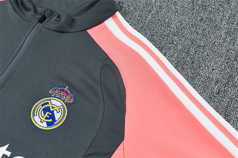 2026-27 Real Madrid Dark Grey Half-Zip Training Jersey