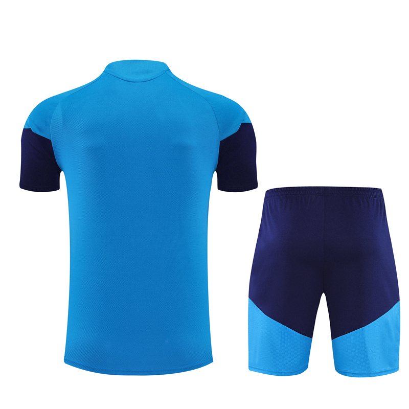 2026-27 Spain Team Lake Blue Short-Sleeve Training Jersey (Two Stars)
