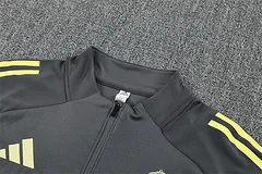 2025-26 Real Madrid dark grey half-zip training jersey