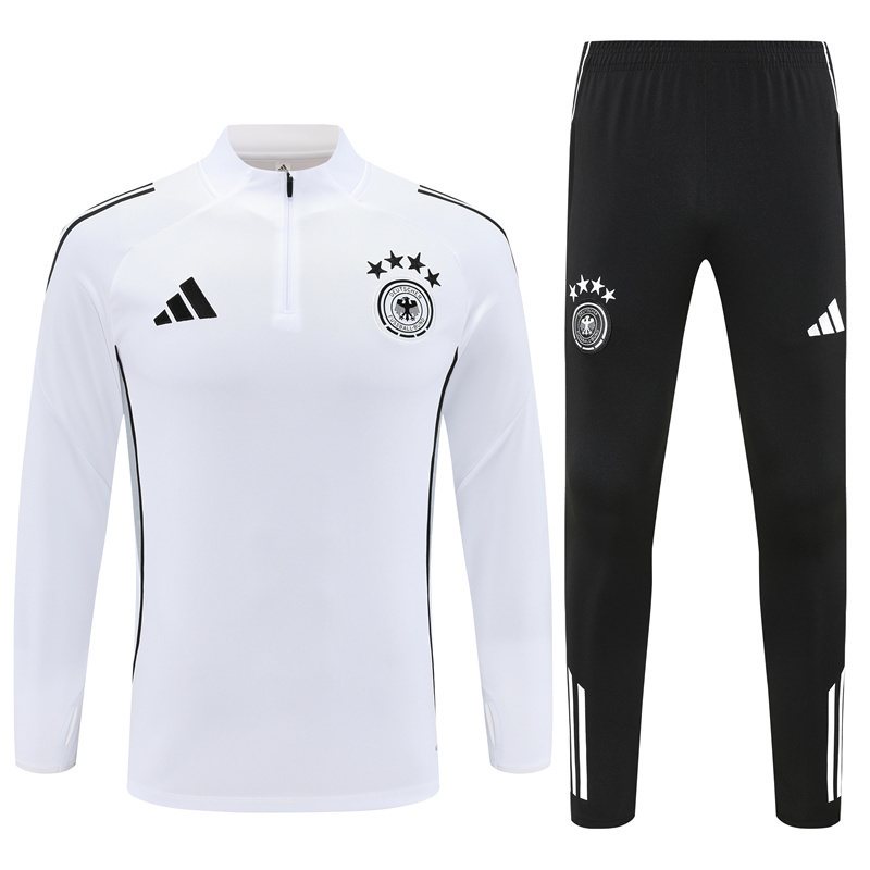 2025-26 Germany White Half-Zip Training Jersey