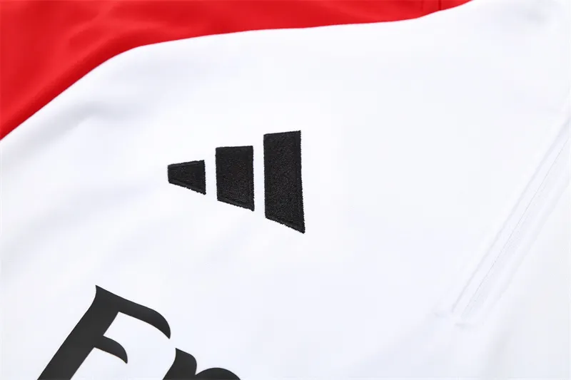 2025-26 Arsenal White Half-Zip Training Jersey