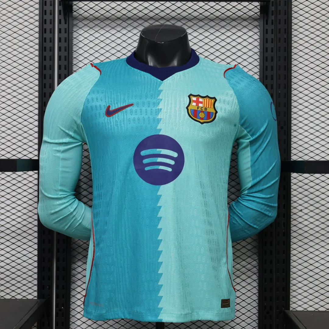 2026-27 Barcelona Second Away Long-Sleeve Jersey - Player Version