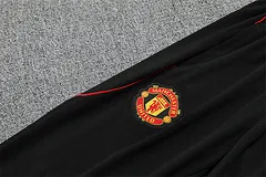 2025-26 Manchester United Red and Black Half-Pull Training Jersey