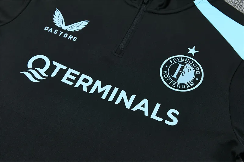 2026-27 Feyenoord Black Half-Zip Training Jersey