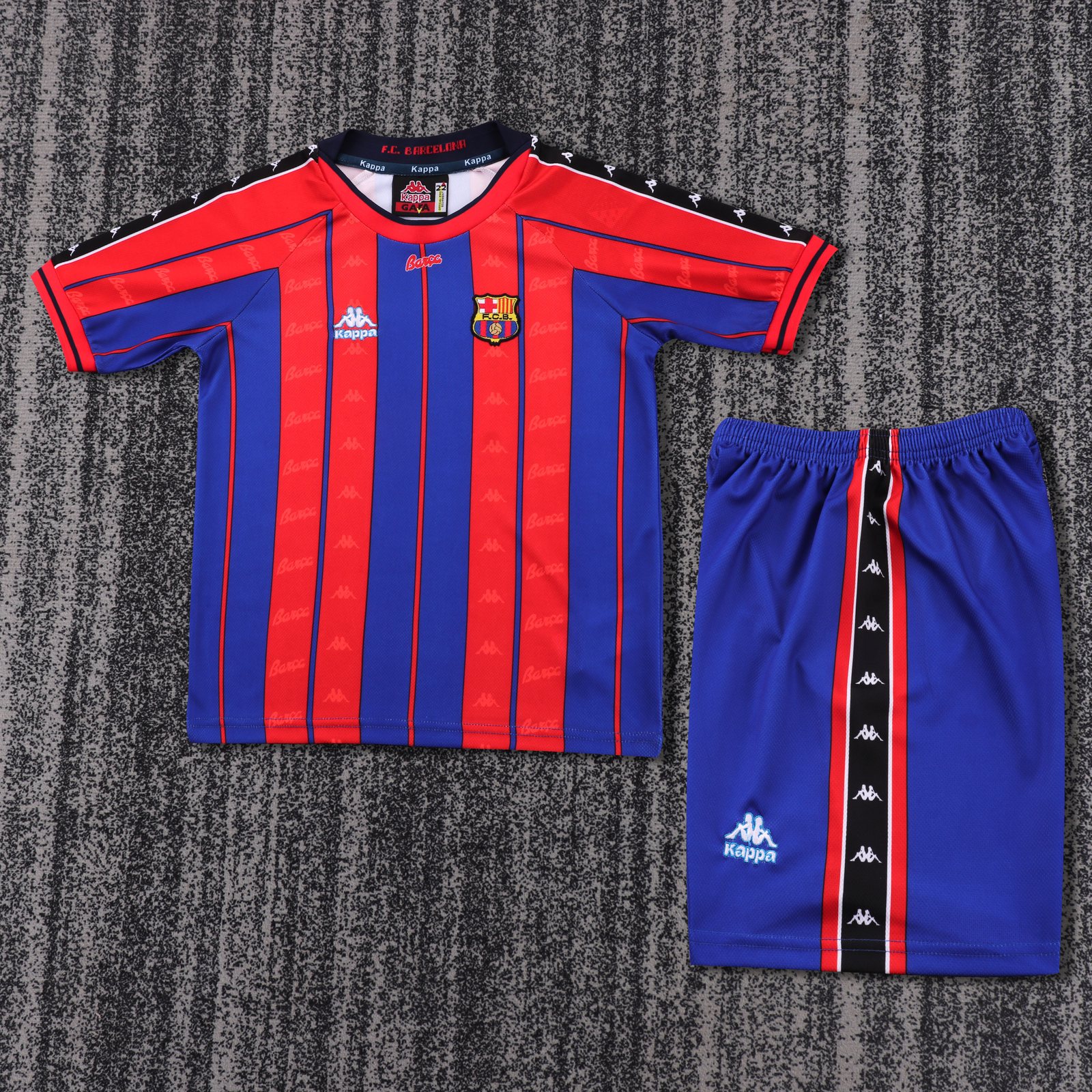 1997-98 Barcelona Home Retro Shirt - Kids