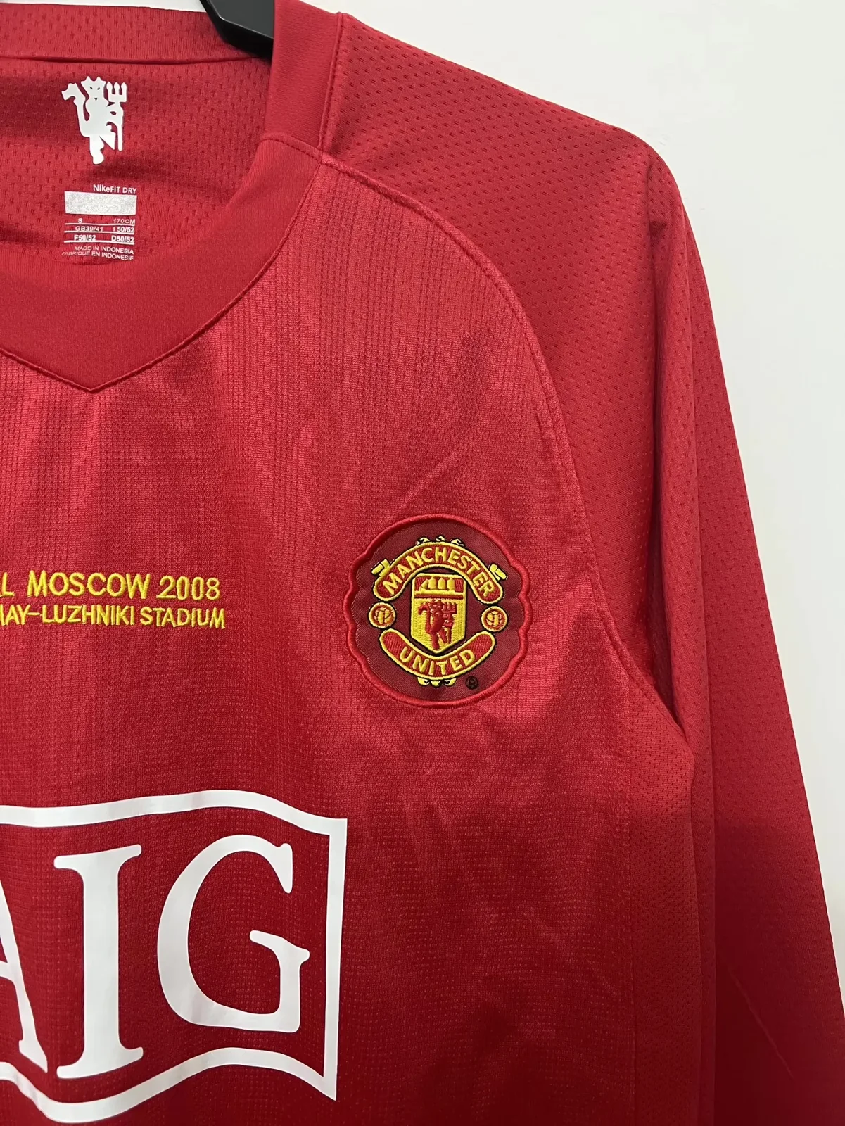 2007-08 Manchester United Home Long Sleeve Retro Shirt - Champions League Edition