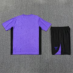 2025-26 Barcelona Purple Collaboration Short Sleeve Training Jersey