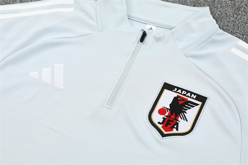 2025-26 Japan Light Grey Half-Zip Training Jersey