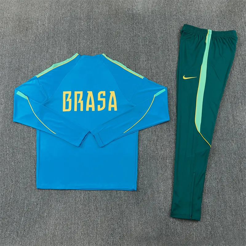 2026-27 Brazil Lake Blue Half-Zip Training Jersey