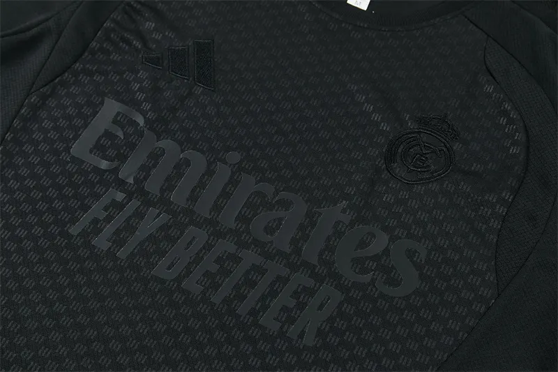 2026-27 Real Madrid Black Short-Sleeve Training Jersey