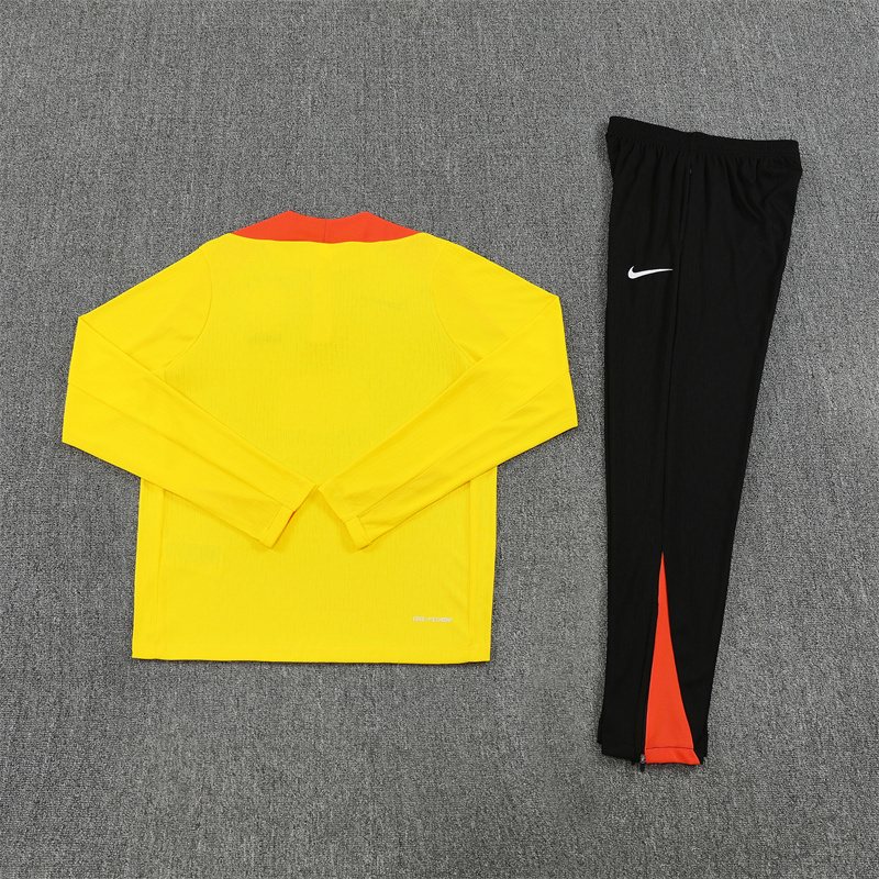 2025-26 Brazil Yellow Half-Zip Training Jersey