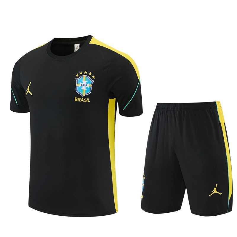 2026-27 Brazil Black Short-Sleeve Training Jersey